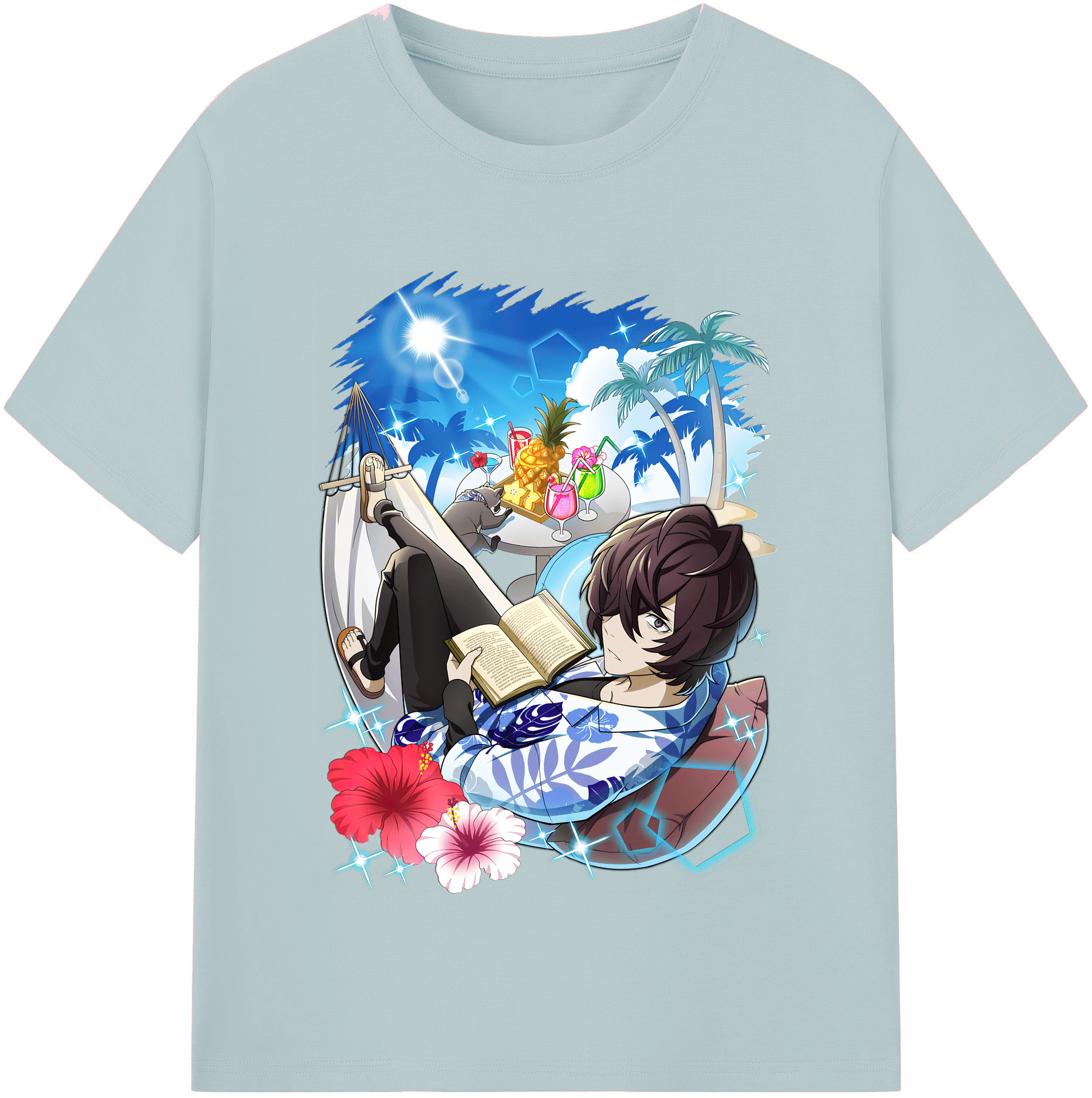 （画像用） 文豪ストレイドッグス Bungo Stray Dogs 綿100％半袖Tシャツ（フロントプリント）